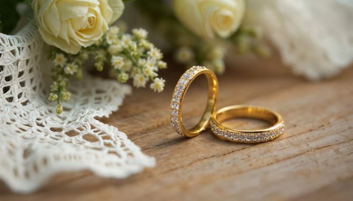 Luxuria DPROMESSO bridal ring set